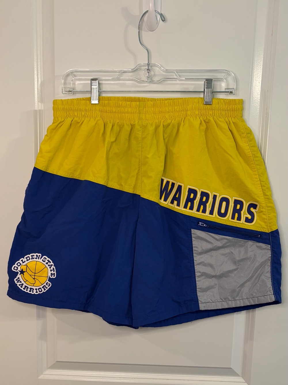 Mitchell & Ness Golden State Warriors Men's Size Large Nylon Utility Shorts